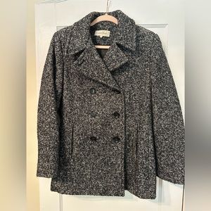 Calvin Klein Wool Double Breasted Pea Coat